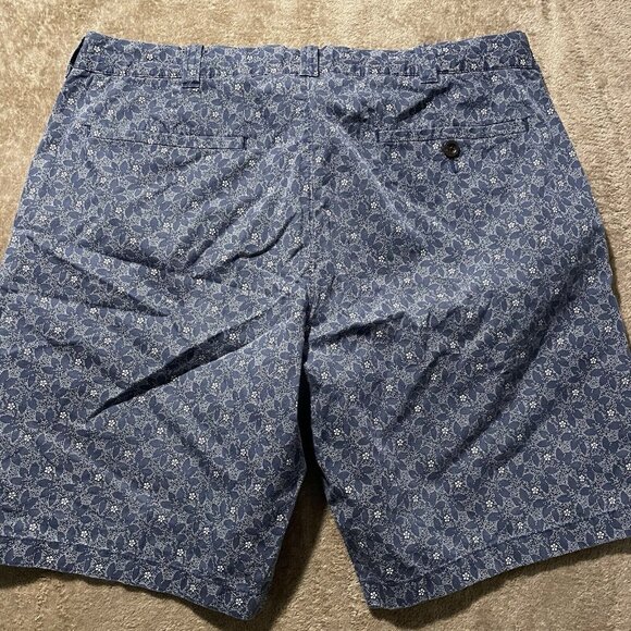 J. Crew Stanton Shorts Men Size 35 Navy Blue Floral Chino Casual Print Vacation - Picture 3 of 9